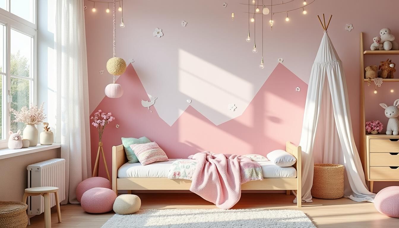 Découvrez 10 inspirations tendance de peinture pour la chambre de votre fillette. Transformez son espace avec des couleurs douces et des motifs ludiques qui stimulent l'imagination. Inspirez-vous de nos idées pour créer une chambre où elle se sentira épanouie et heureuse.